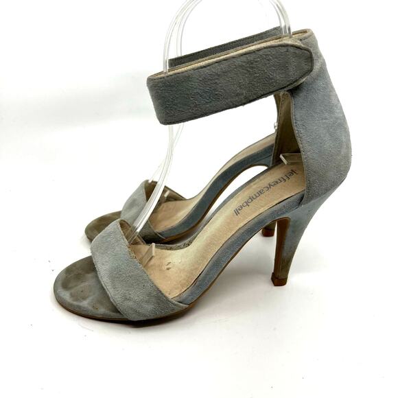 Jeffrey Campbell Lindsay Ankle Strap Suede Sandal Women's 6.5 US - Picture 2 of 10